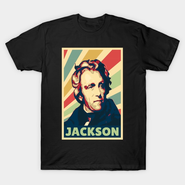 Andrew Jackson Vintage Colors T-Shirt by Nerd_art